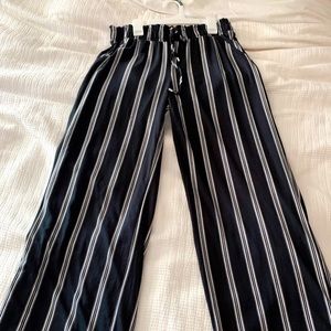 Black and White Striped Pants from Kohls